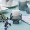 Świecznik szklany TeaLight Gray 5cm RAVI